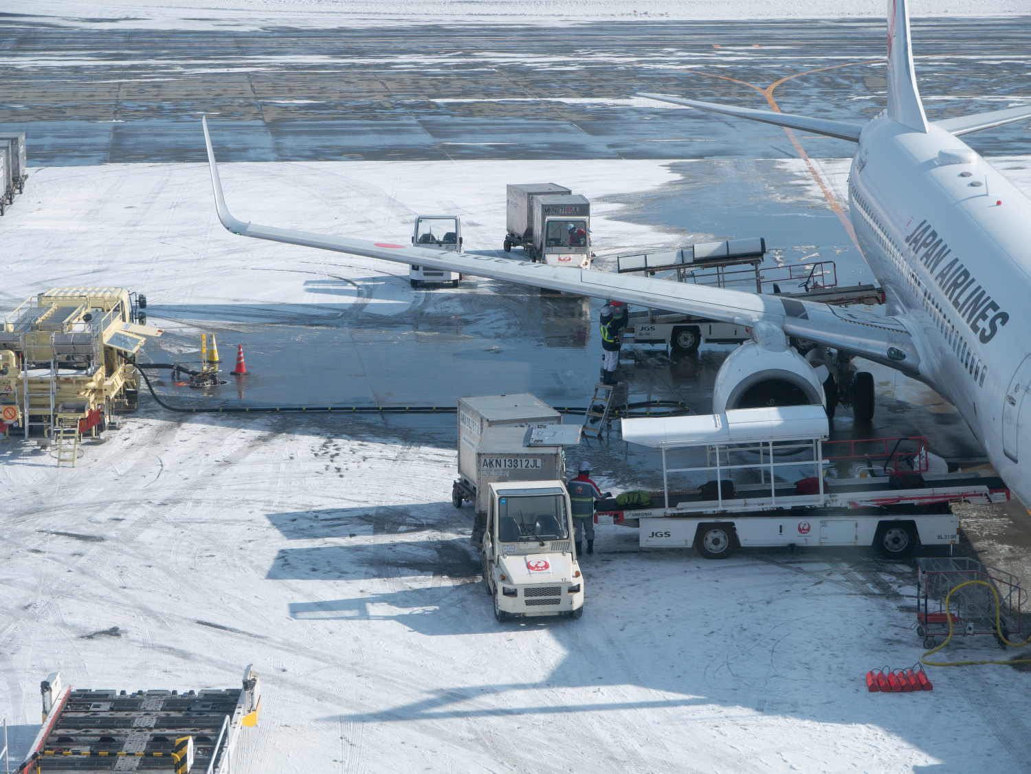 写真：冬の新千歳空港の様子
